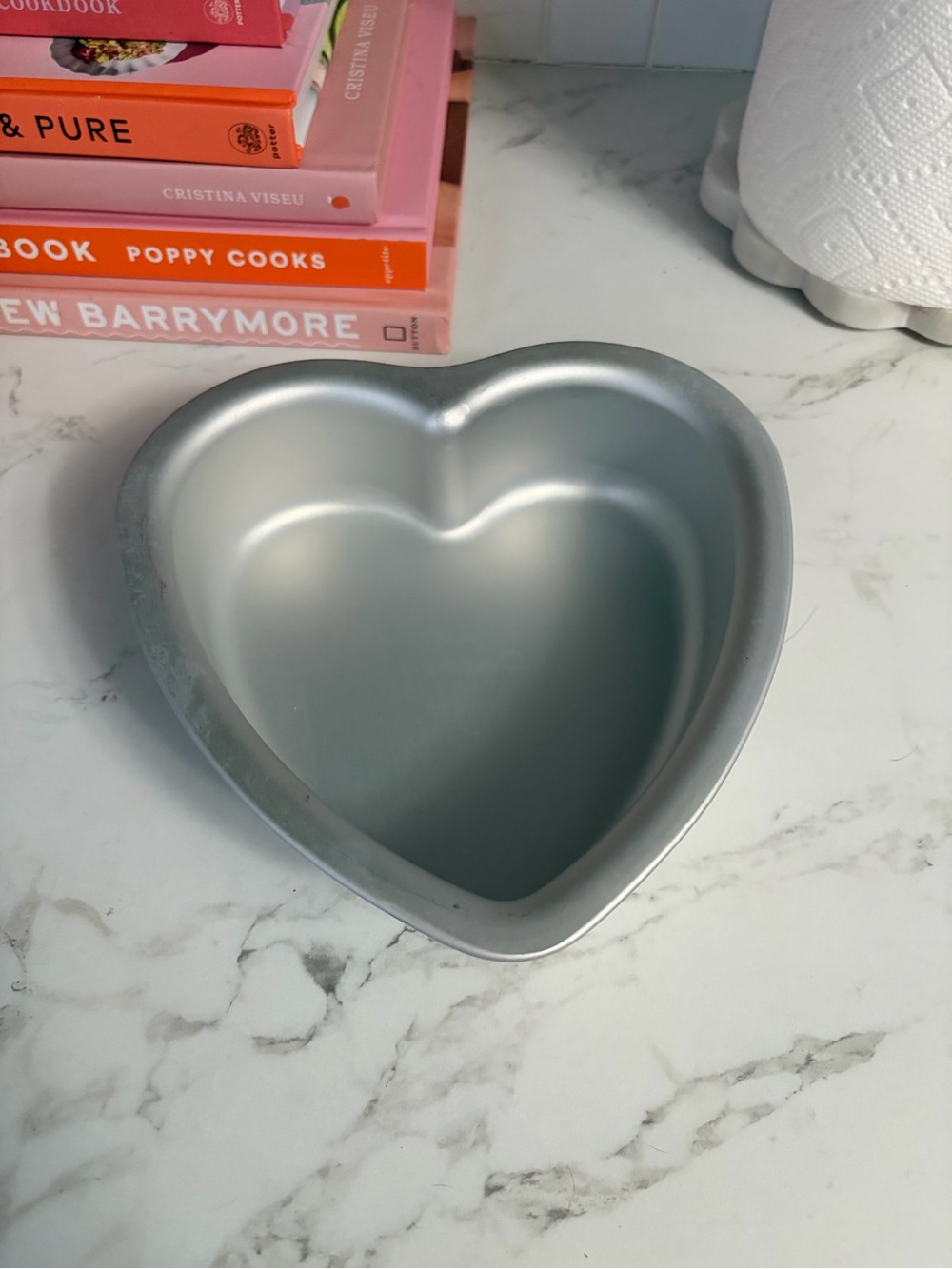 Heart-Shaped Nonstick 6x2” Cake Pan - Silver